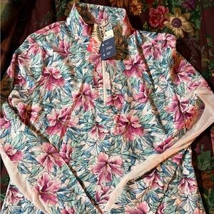 Floral Print women’s quarter zip